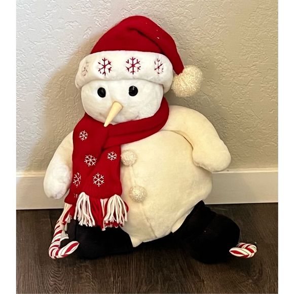 Target Toys Target Snowden Vintage 202 Plush 25 Snowman In Red Knit